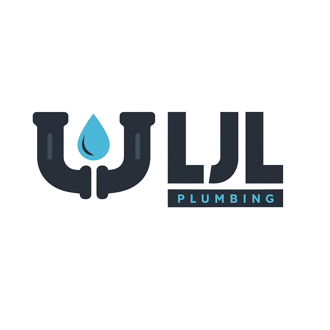 ljl plumbing & bathrooms logo upscaled transparent margin 0pct